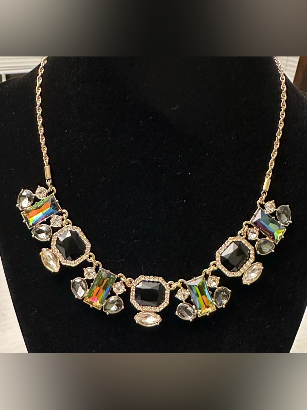 Kate Spade Art Deco Gems Small Necklace Statement NWT